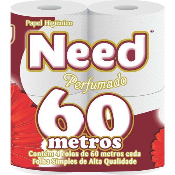 Papel Higiênico Need 4x60 Perfumado - PC
