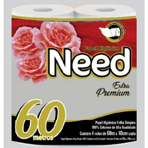 Papel Higiênico Need 16x4x60 Premium - FD