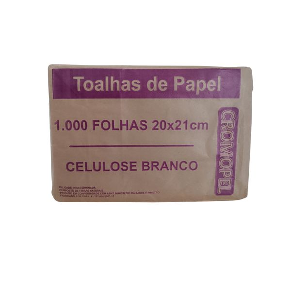 Papel Toalha Interfolhado Extra Luxo Roxo 1000 Folhas Cromopel