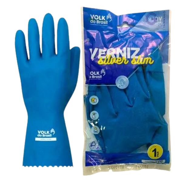 Luva Multiuso Azul Volk Tam. P