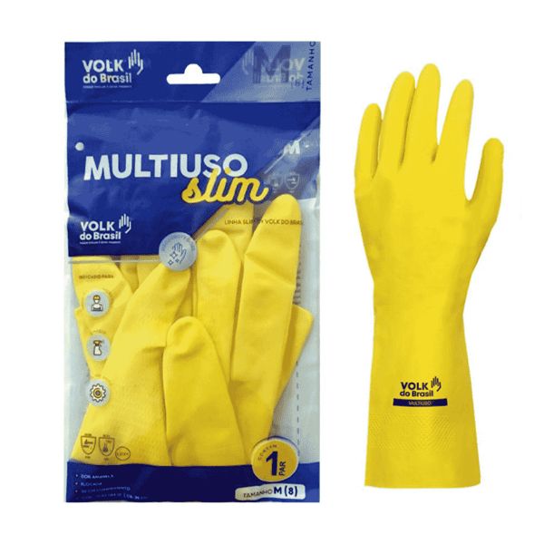 Luva Multiuso Amarela Volk Tam. M